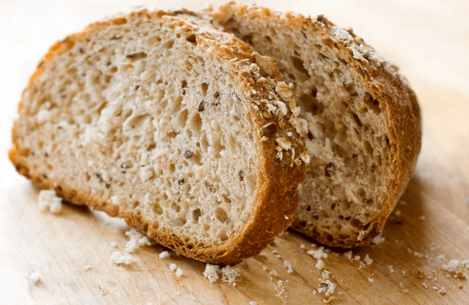 White bread with breads